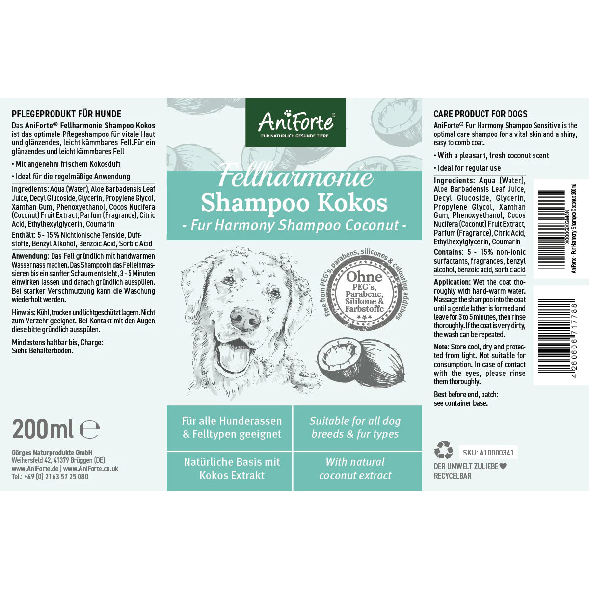 Aniforte-Fellharmonie-Shampoo-Kokos-Etikett