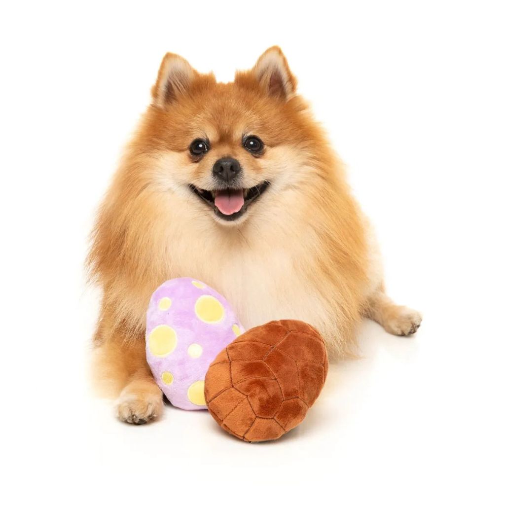 FuzzYard-Hundespielzeug-Easter-Egg-Duo-Hund