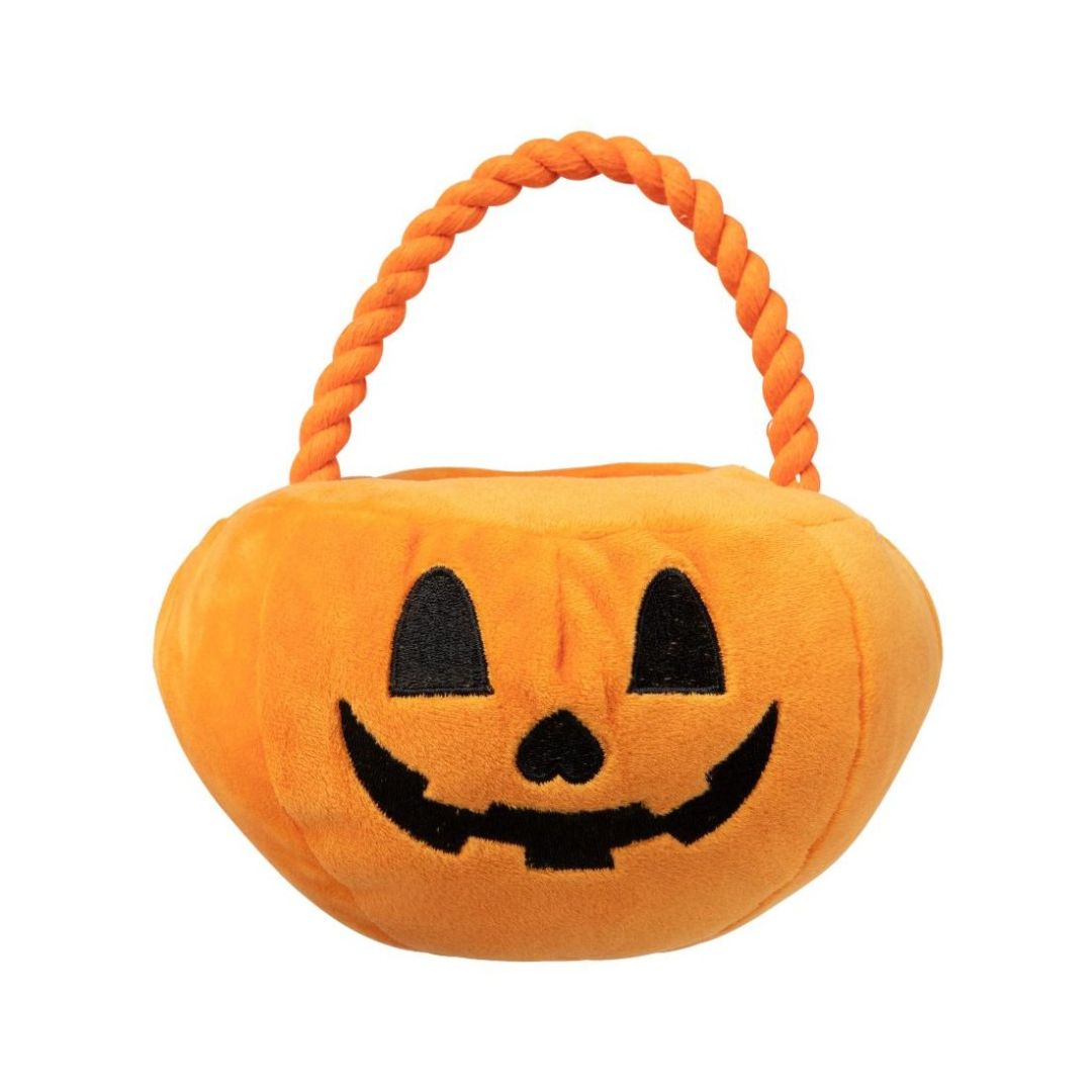 Fuzzyard-Hundespielzeug-Halloween-Trick-or-Treat-Pumpkin-Basket