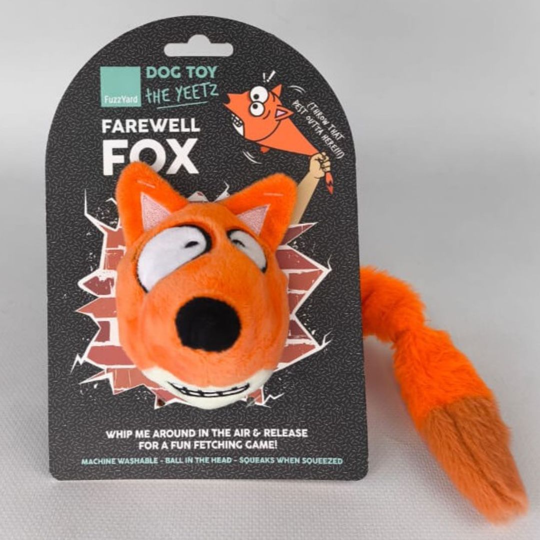 Fuzzyard-The Yeetz-Farewell Fox-Hundespielzeug-Verpackung