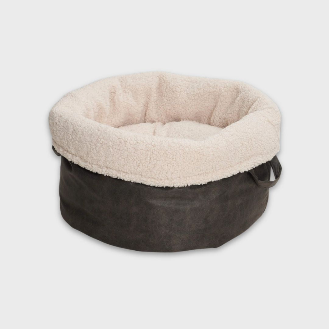 Hundebett-Shopper-Little-Basket-Saddle-Graphit