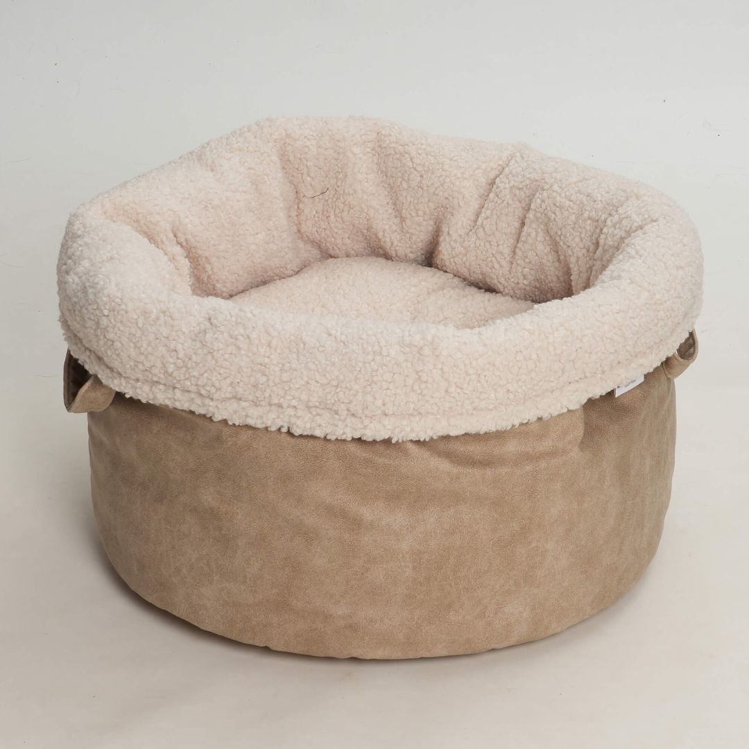 Hundebett-Shopper-Little-Basket-Saddle-Gravel