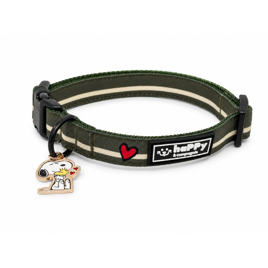 Hundehalsband-Snoopy-Khaki