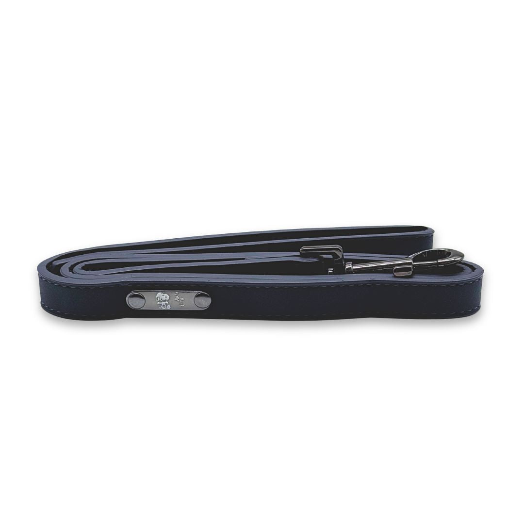 Hundeleine-Lederoptik-Snoopy-Dunkelblau-2