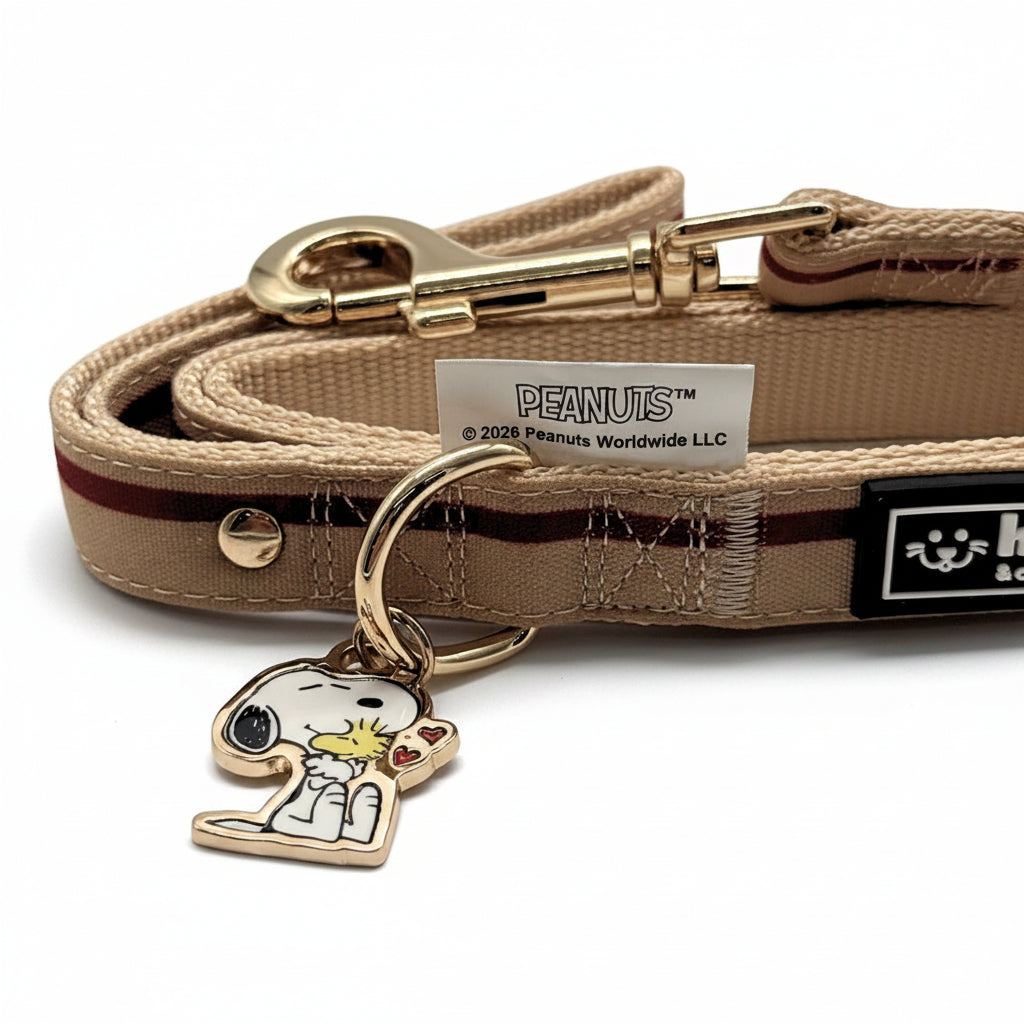 Hundeleine-Snoopy-Beige-Detail