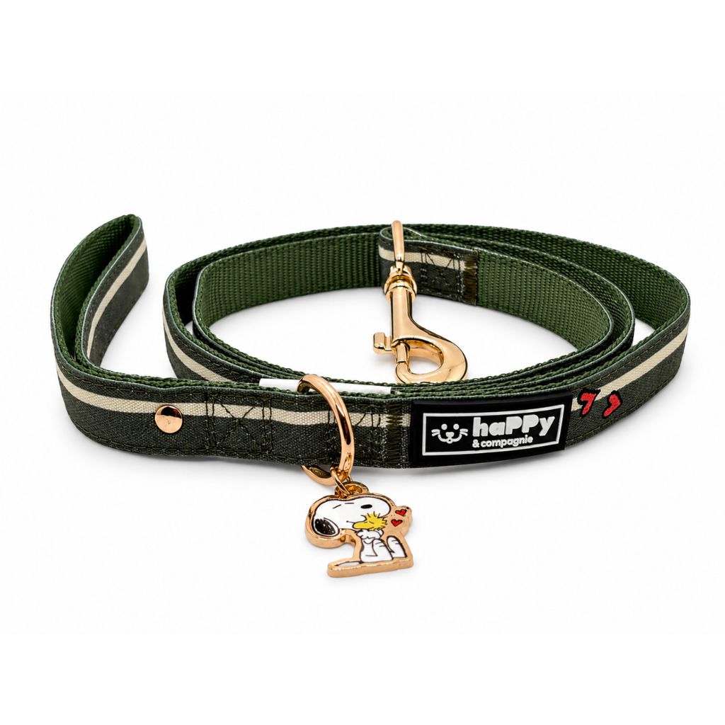 Hundeleine-Snoopy-Khaki