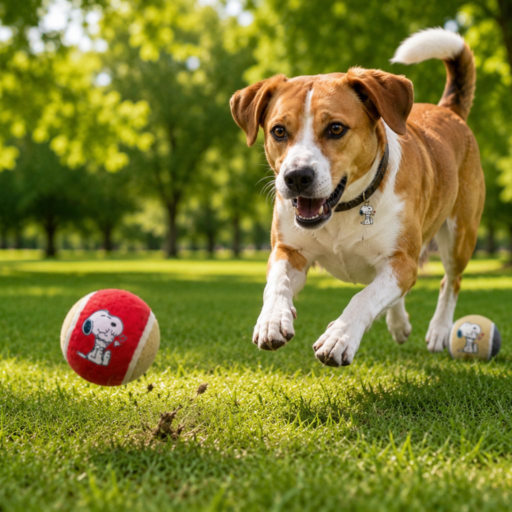 Hundespielzeug-Snoopy-Ball-Mood