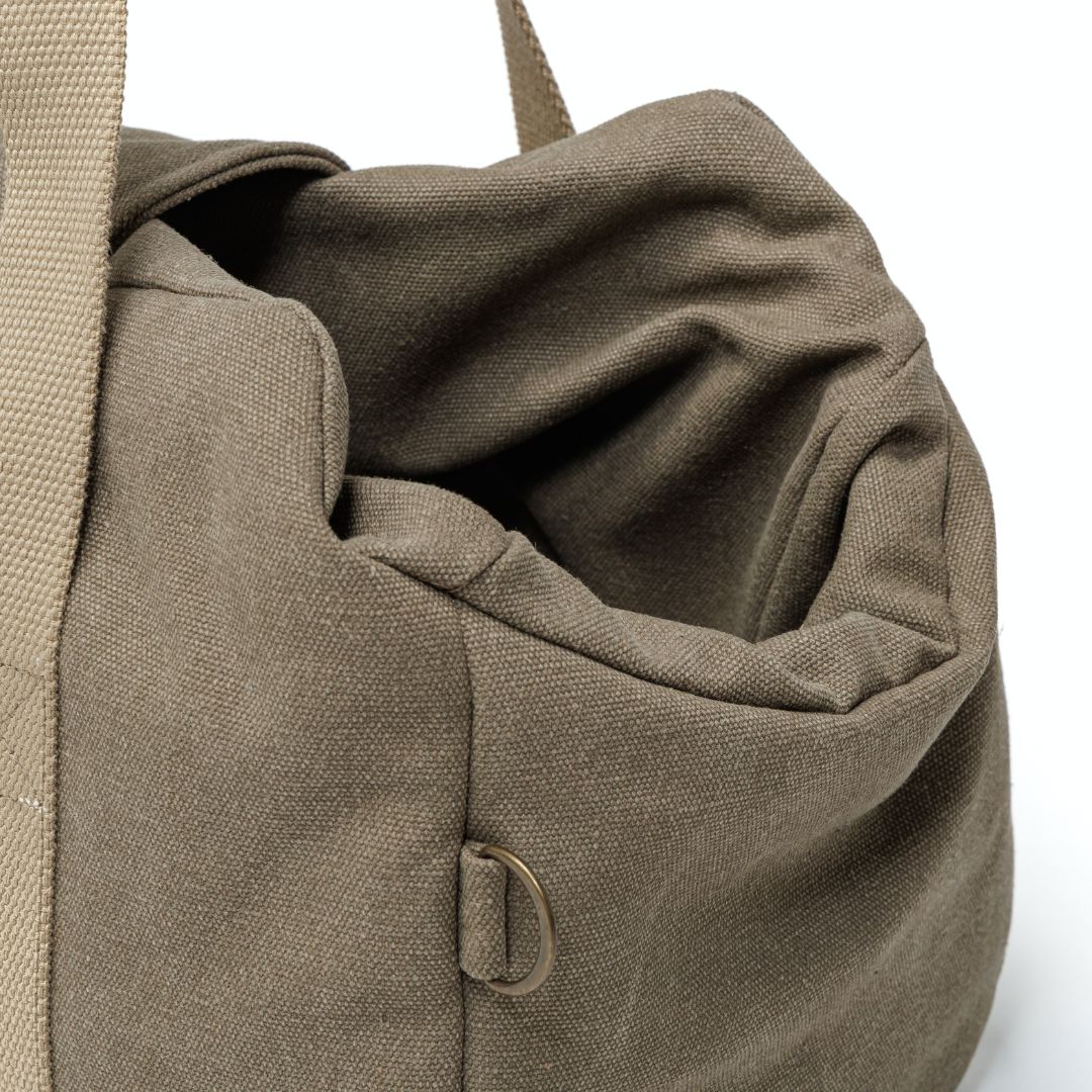 Hundetasche-Lucca-Canvas-Sand-C7-x-Woofstuff-Detail