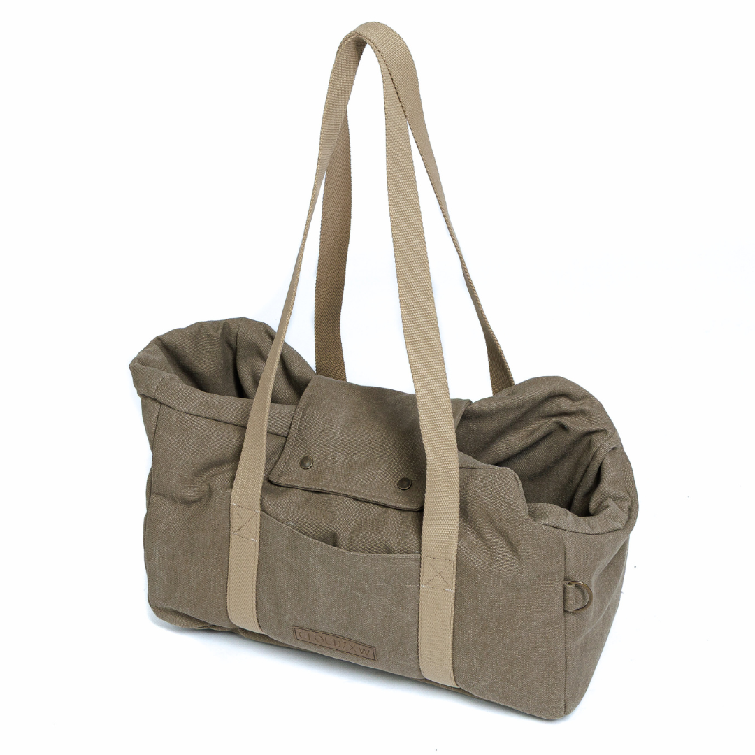 Hundetasche-Lucca-Canvas-Sand-C7-x-Woofstuff