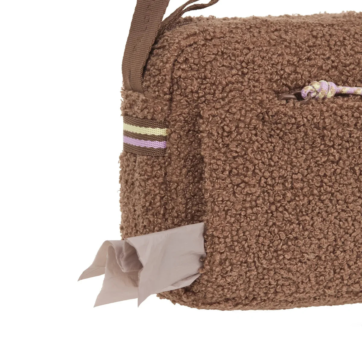 Square Bag Noka Teddy-Fleece Braun