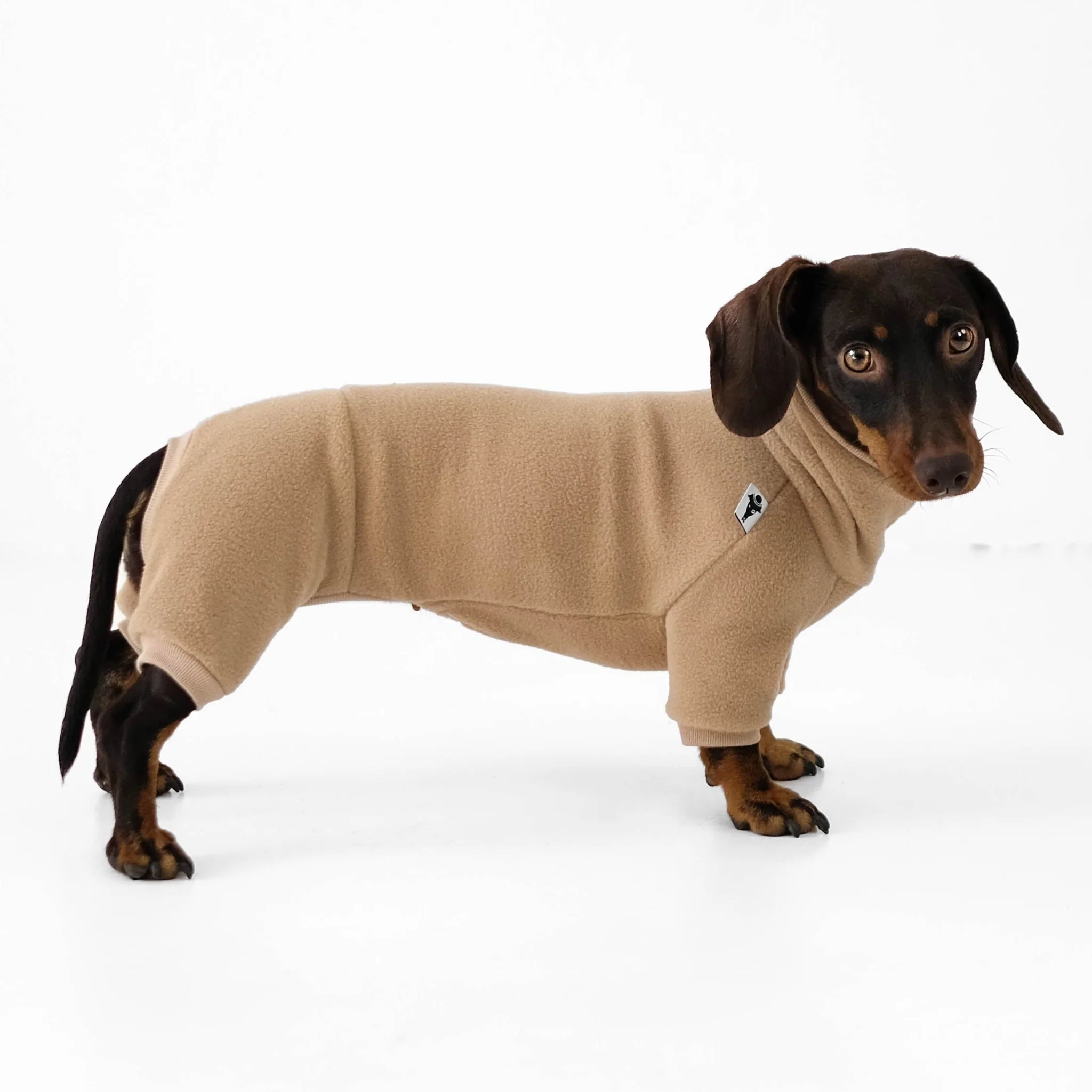 Karma-Hund-Hundepullover-Polar-Fleece-Overall-Dackel-Camel