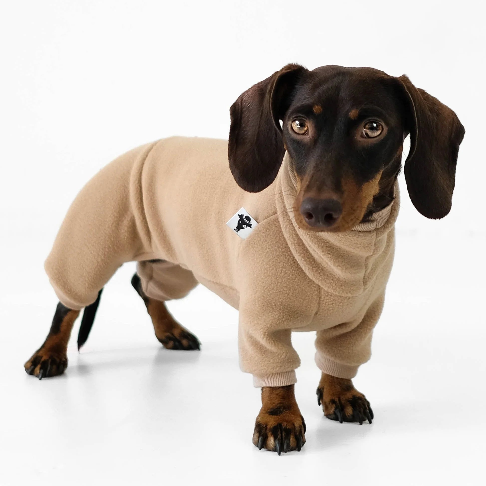 Karma-Hund-Hundepullover-Polar-Fleece-Overall-Dackel-Camel2