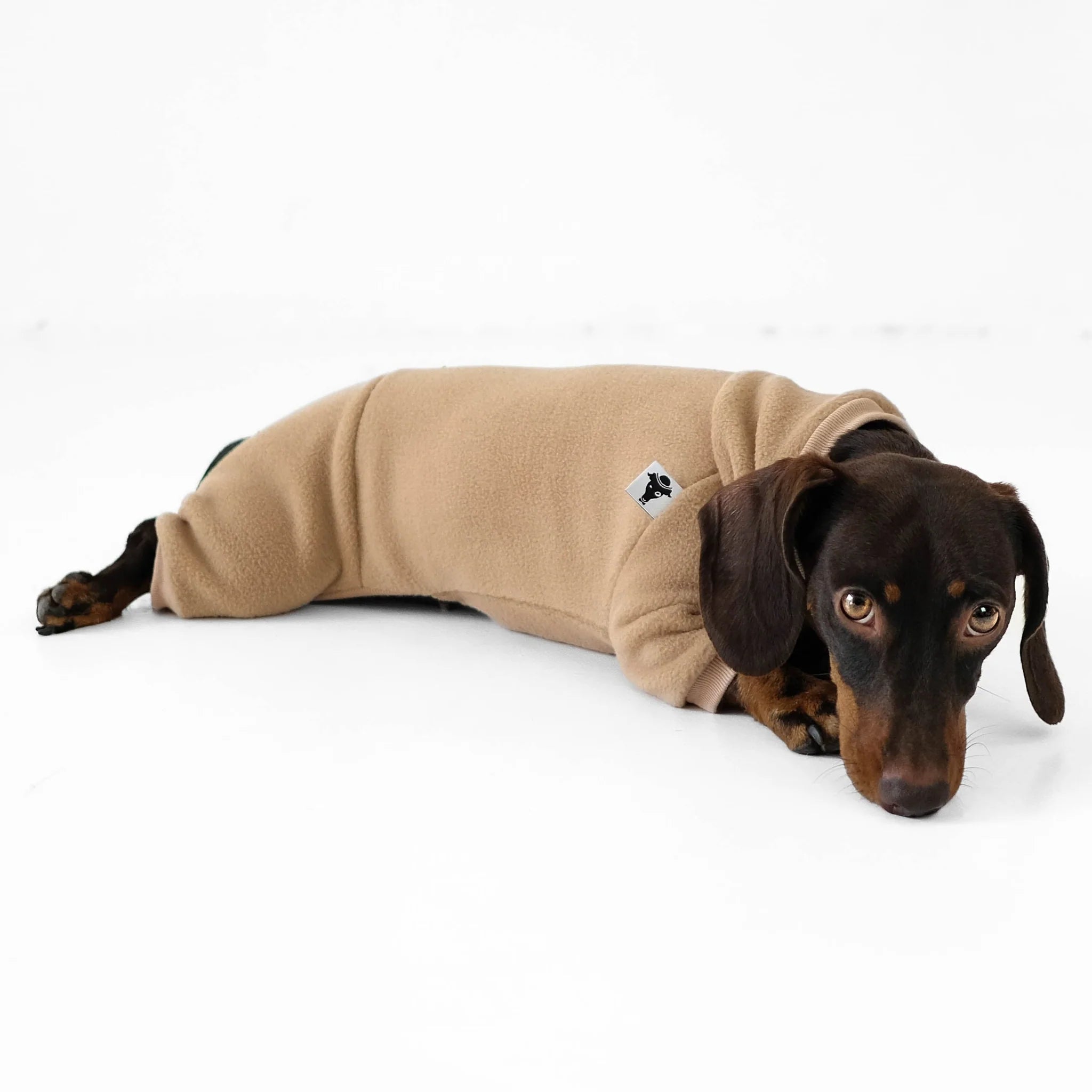 Karma-Hund-Hundepullover-Polar-Fleece-Overall-Dackel-Camel4