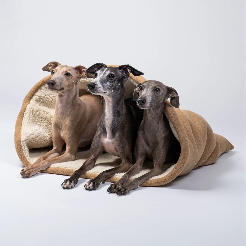 Karma-Hund-Teddy-Kuschelschlafsack-Beige-Mood3