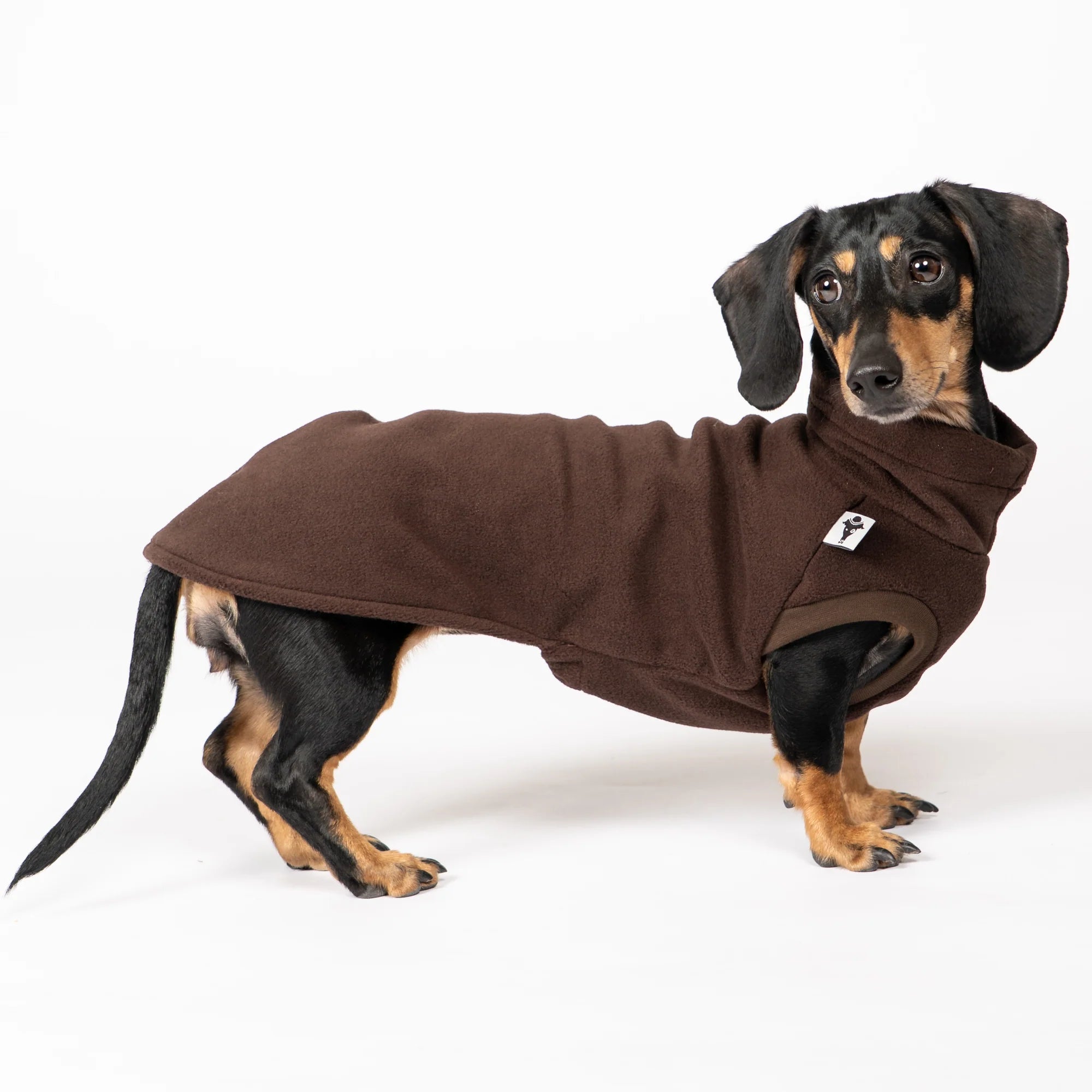 KarmaHund-Fleece-Shirt-Dackel-Espresso