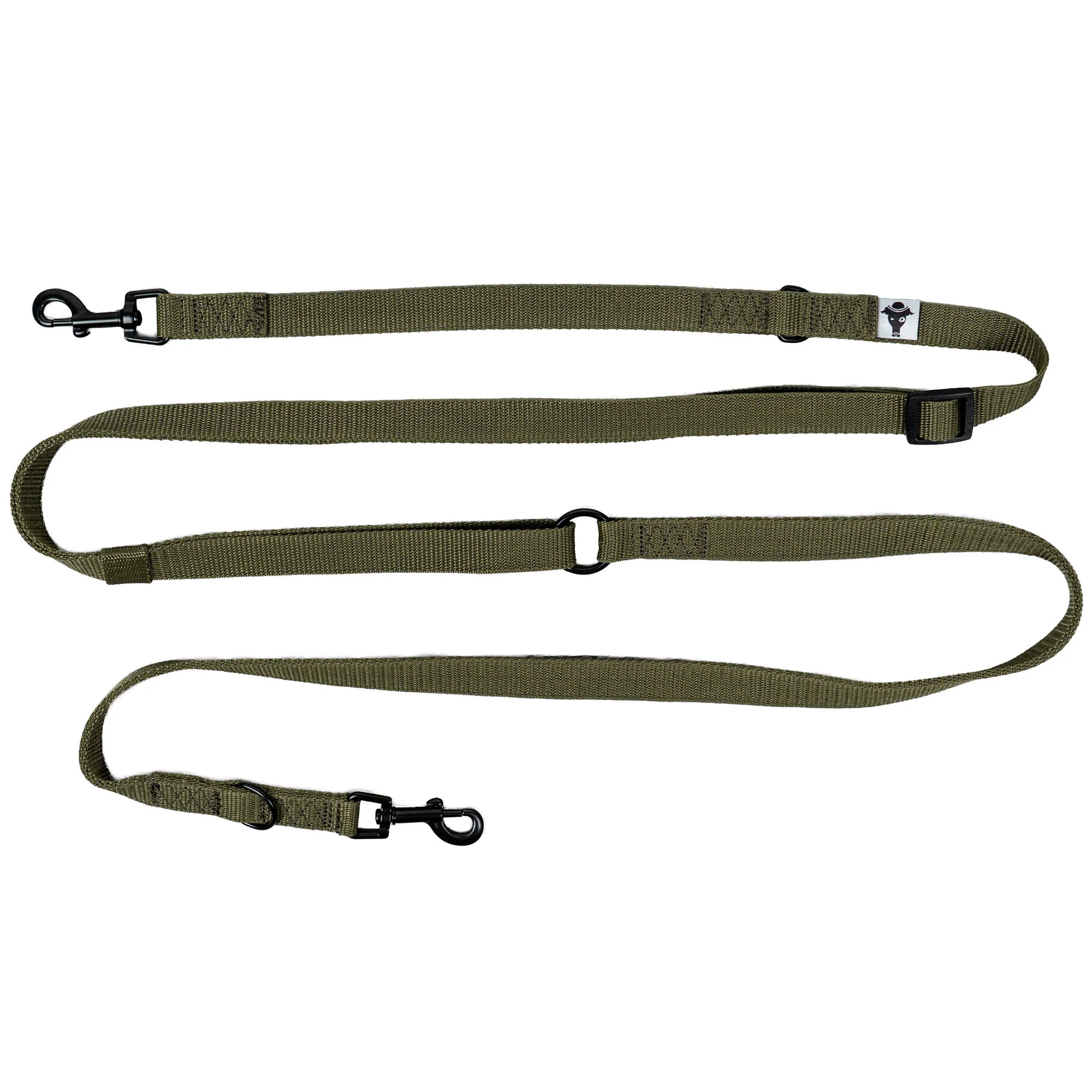 KarmaHund-Hundeleine-3fach-Dark-Olive