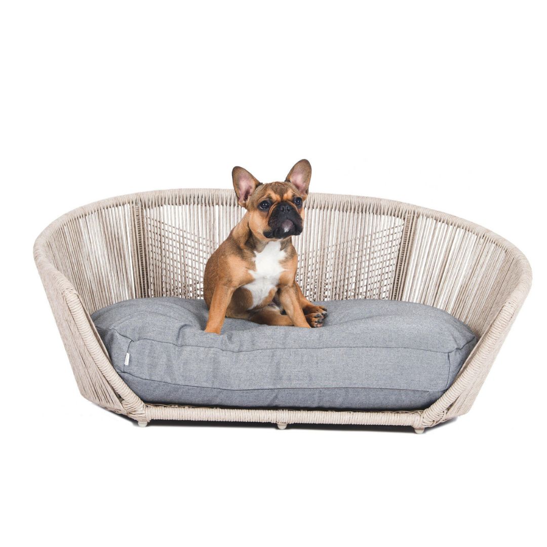Laboni-Hundebett-Vogue-Smooth-Black-Silk