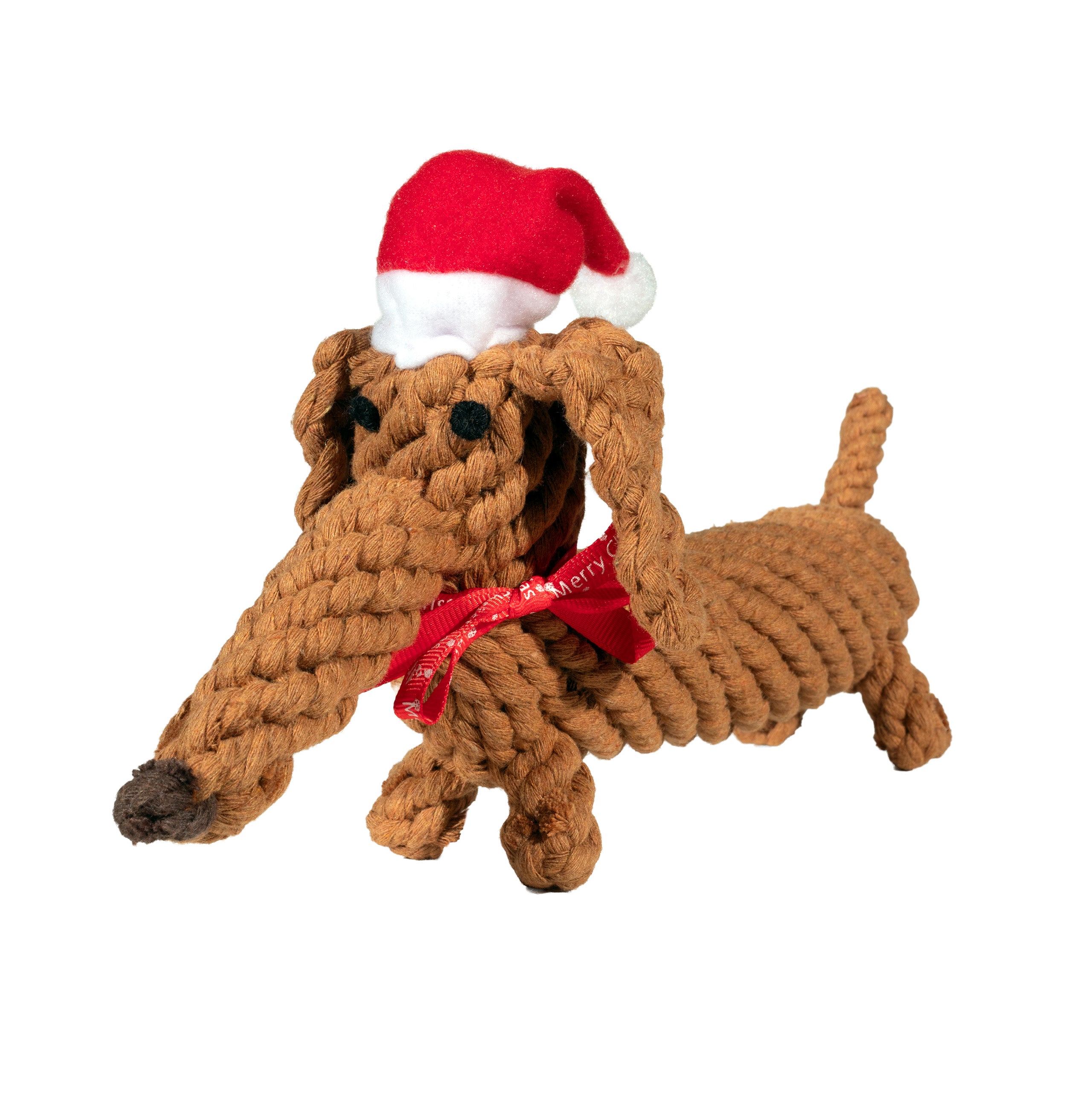 Laboni-Hundespielzeug-Santa-Sausage-Weihnachtsdackel-2
