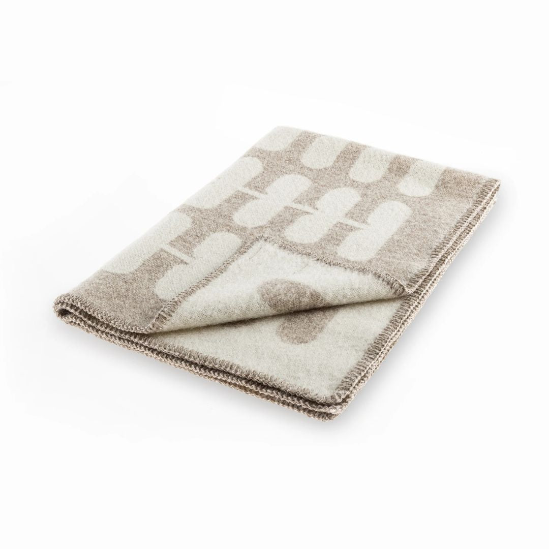 MiaCara-Hundedecke-Flora-Cappuccino-Natur