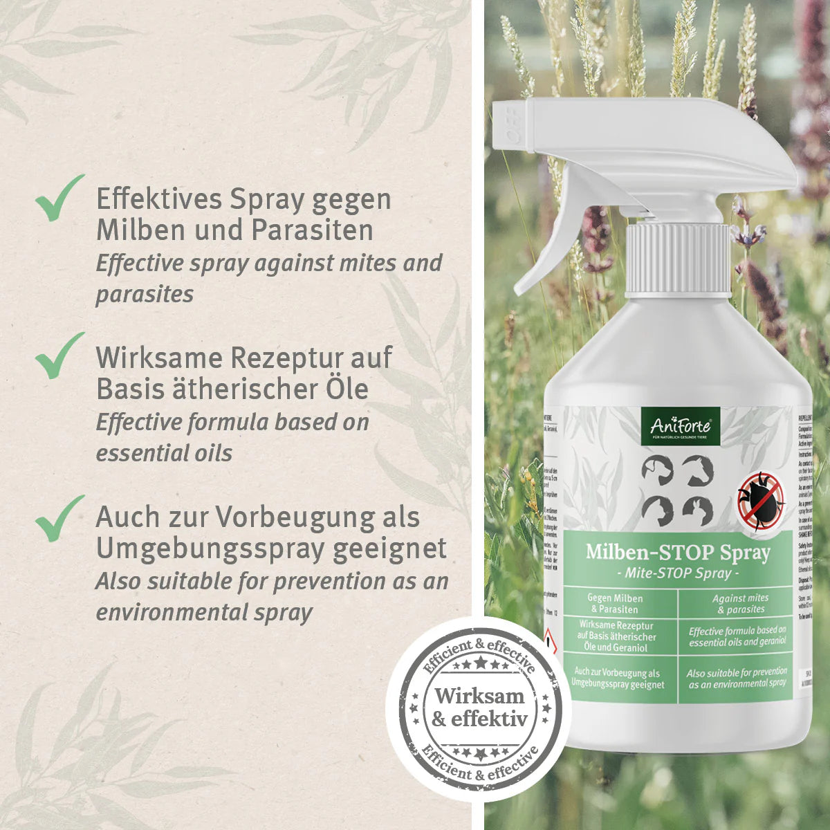 Aniforte-Milben-Stop-Spray-Wirkung