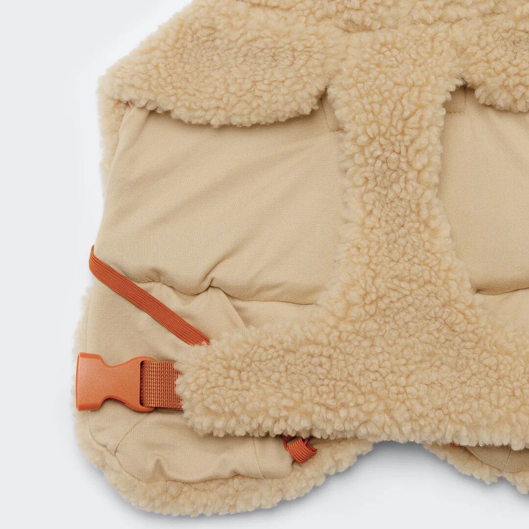 Paikka-Hundepullover-Sherpa-Taupe-Detail2
