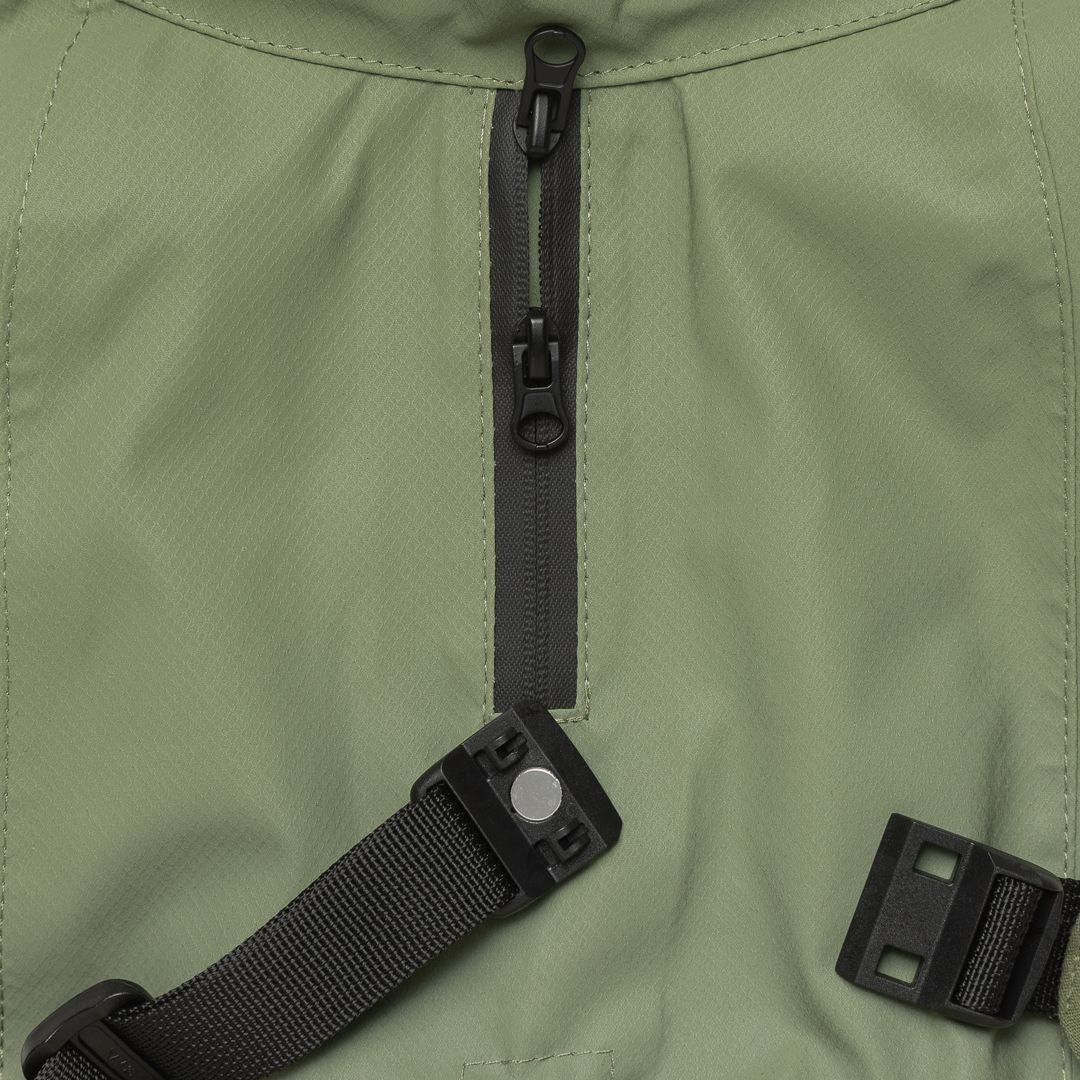 Paikka-Hunderegenmantel-Reflective-Shell-Jacket-Green-5