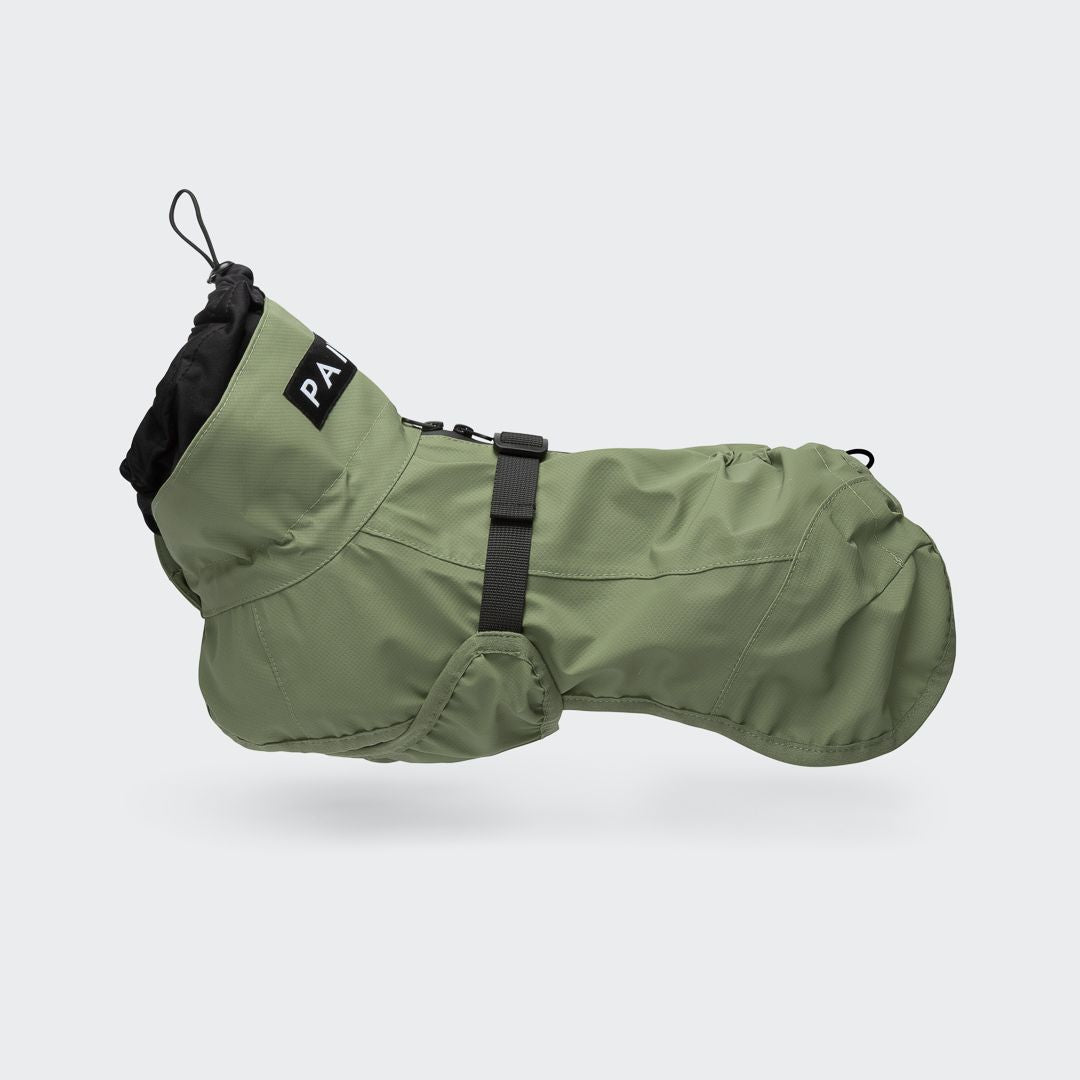 Paikka-Hunderegenmantel-Reflective-Shell-Jacket-Green