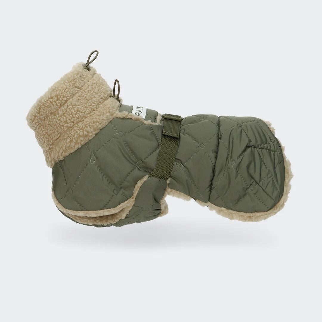 Paikka-Hundewintermantel-Sherpa-Olive
