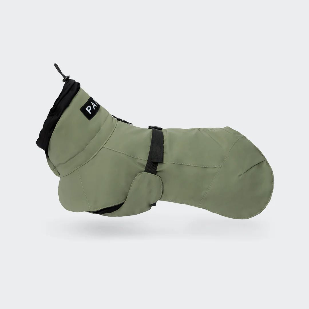 Paikka-Visibility-Hundewintermantel-Wool-Green