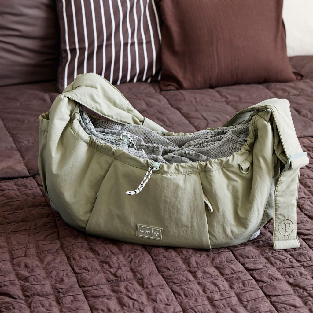 Palopa-Hundetragetasche-Bara-Crinkled-Pale-Olive-Mood