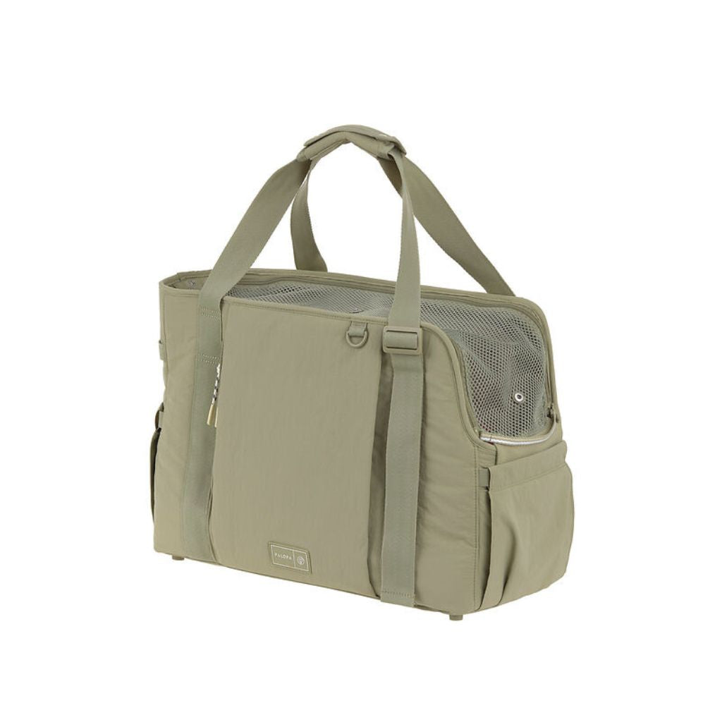 Palopa-Hundetragetasche-Weda-Crinkled-Pale-Olive