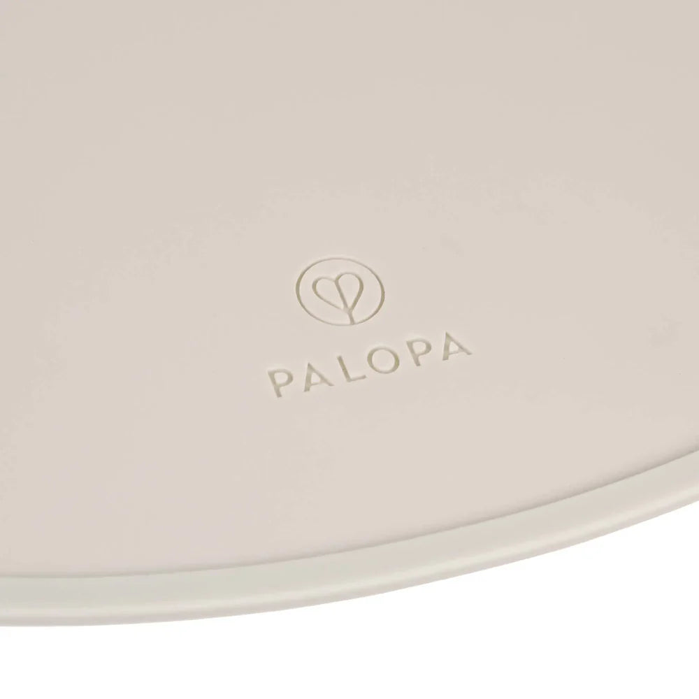 Palopa-Napfmatte-Loua-Hellgrau-Logo