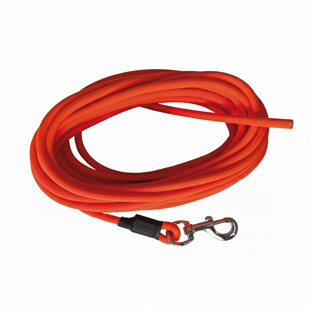 Petlando-Schleppleine-rund-orange_10m