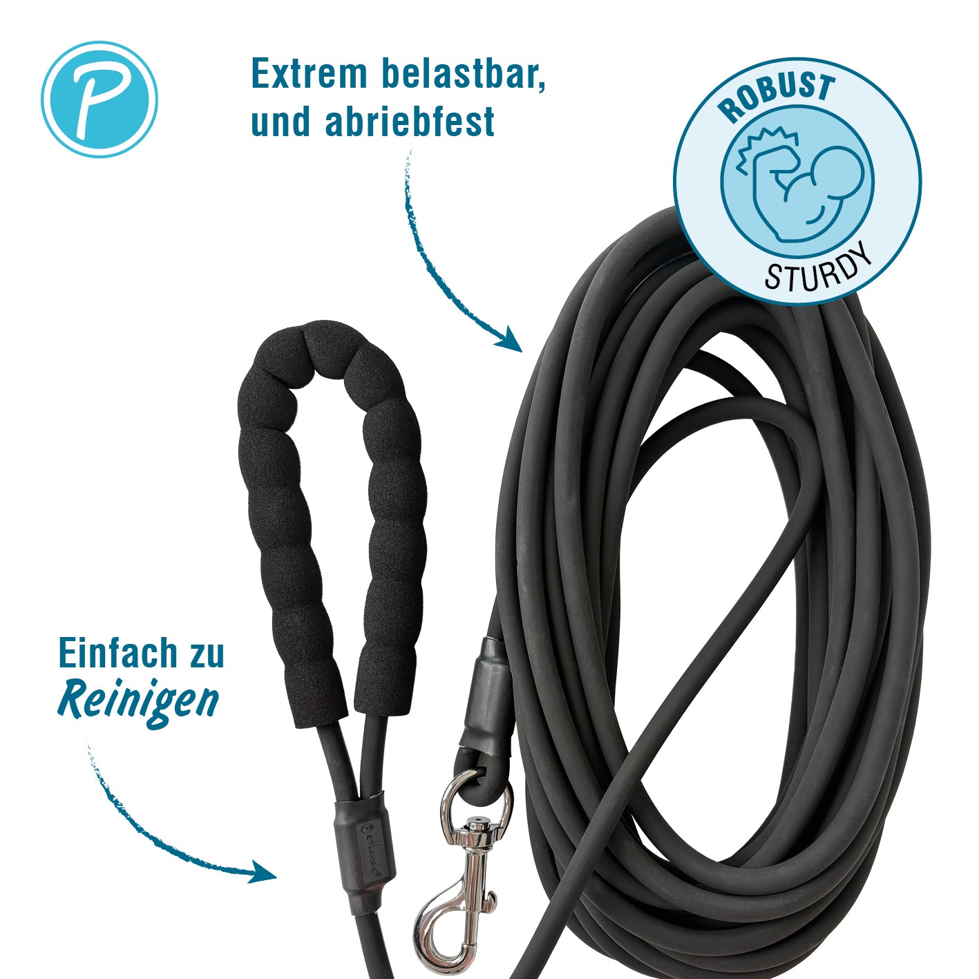 Petlando-Schleppleine-rund-schwarz-10m-2