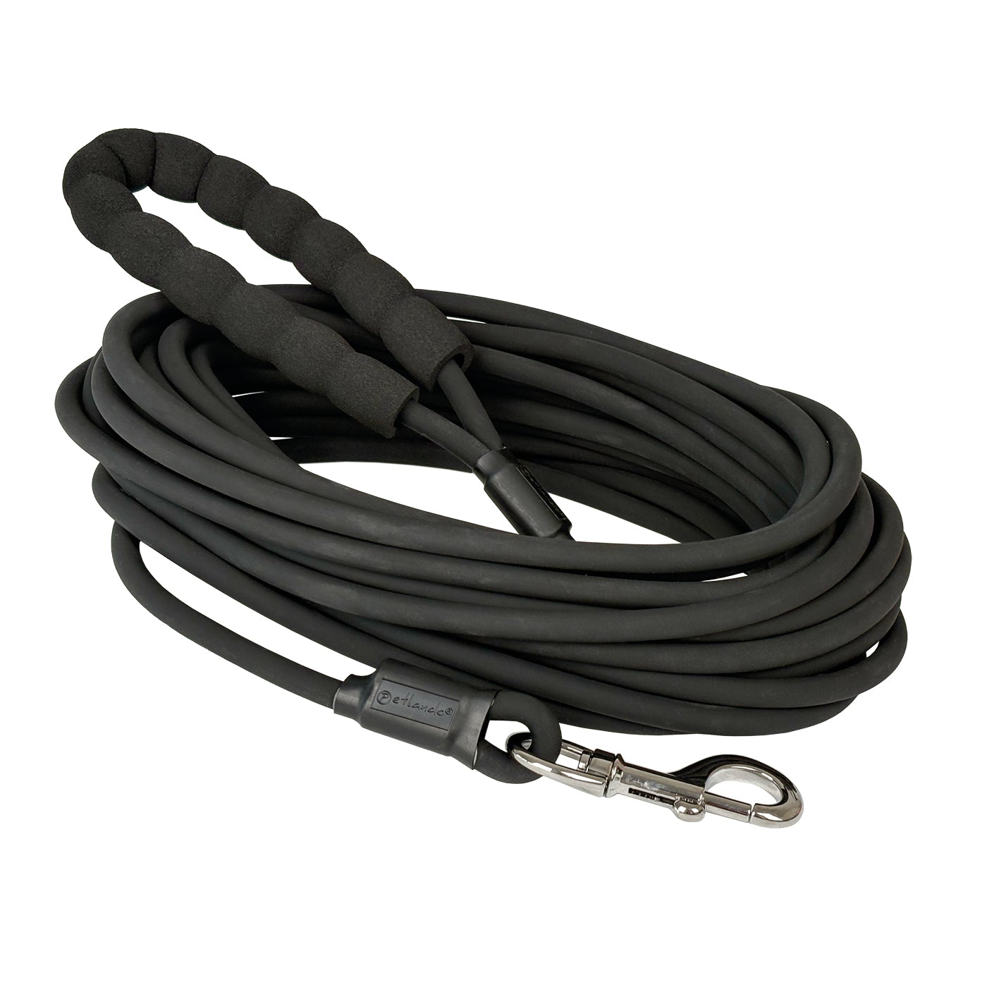 Petlando-Schleppleine-rund-schwarz-10m