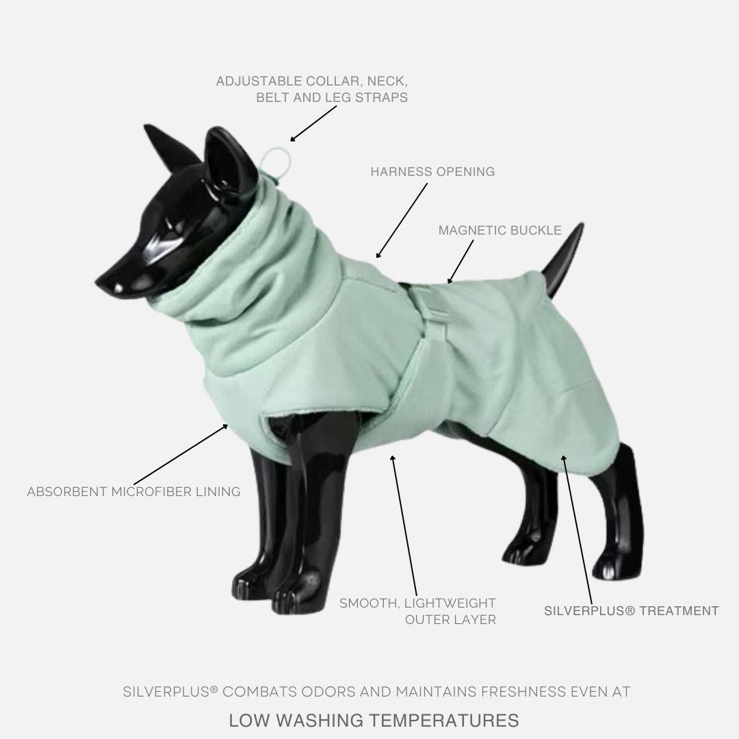 Hundebademantel Drying Coat 2Go Salbei