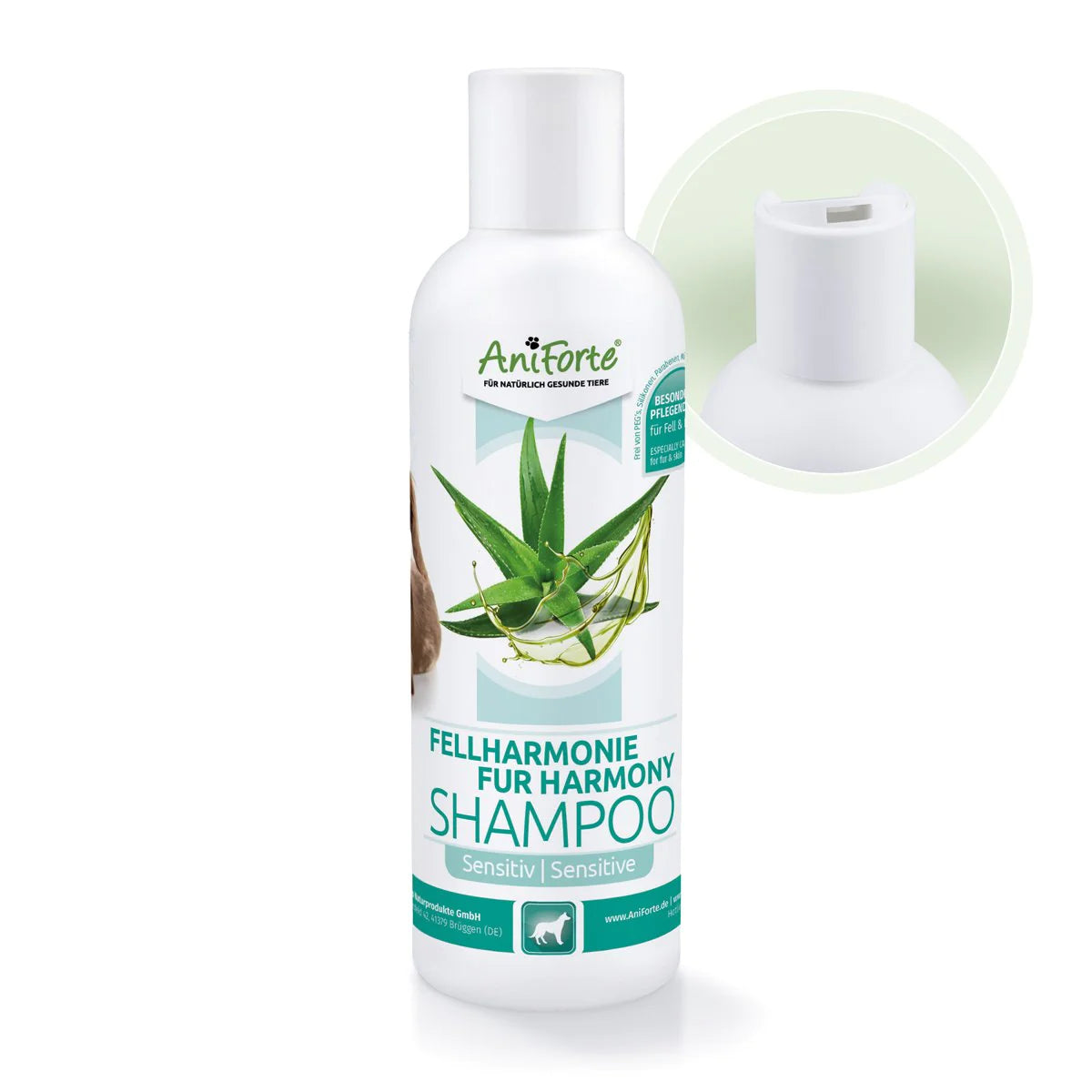 Aniforte-Fellharmonie-Hundeshampoo-Sensitiv-Öffnung