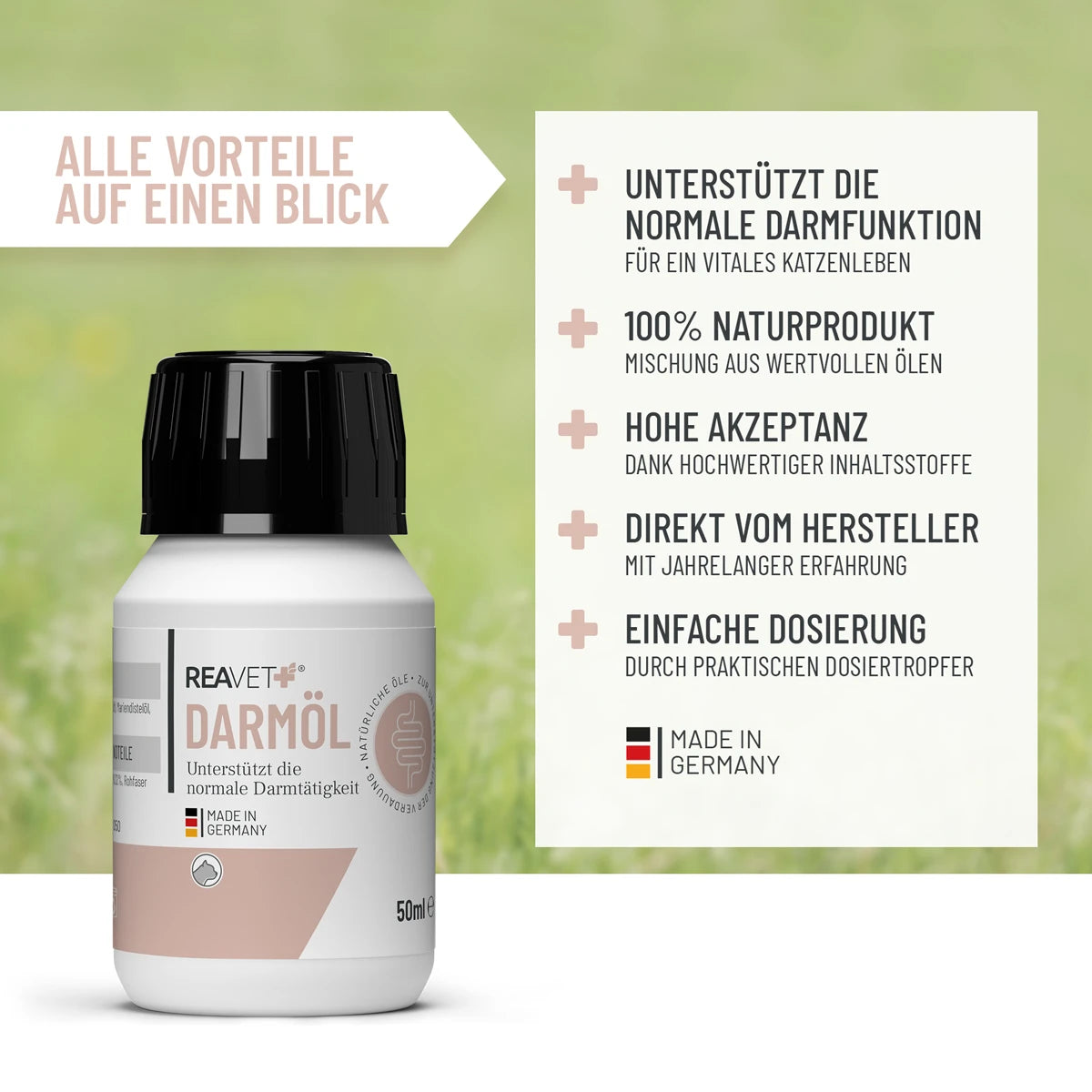 ReaVET-Darmöl-Katzen-Vorteile