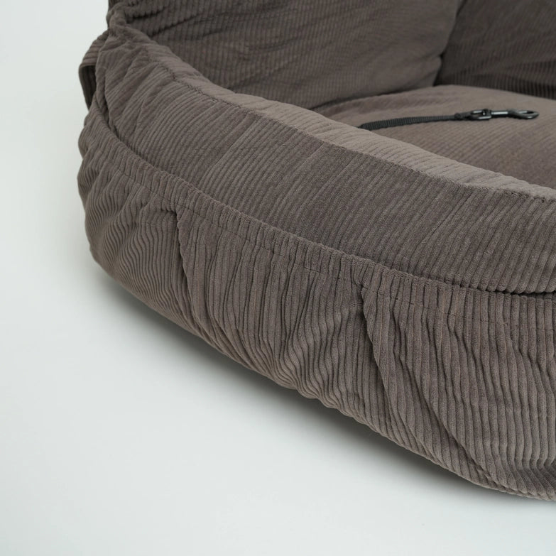 Staey-Hundeautositz-Lara-Cord-2.0-Taupe-Tasche