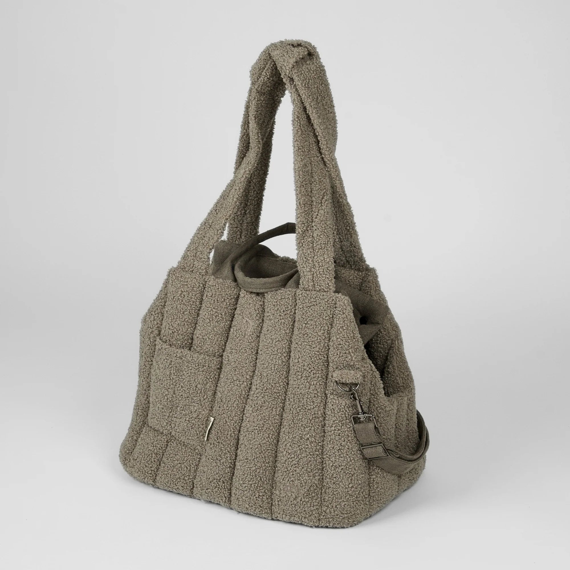 Staey-Hundetragetasche-Ella-Teddy-Taupe