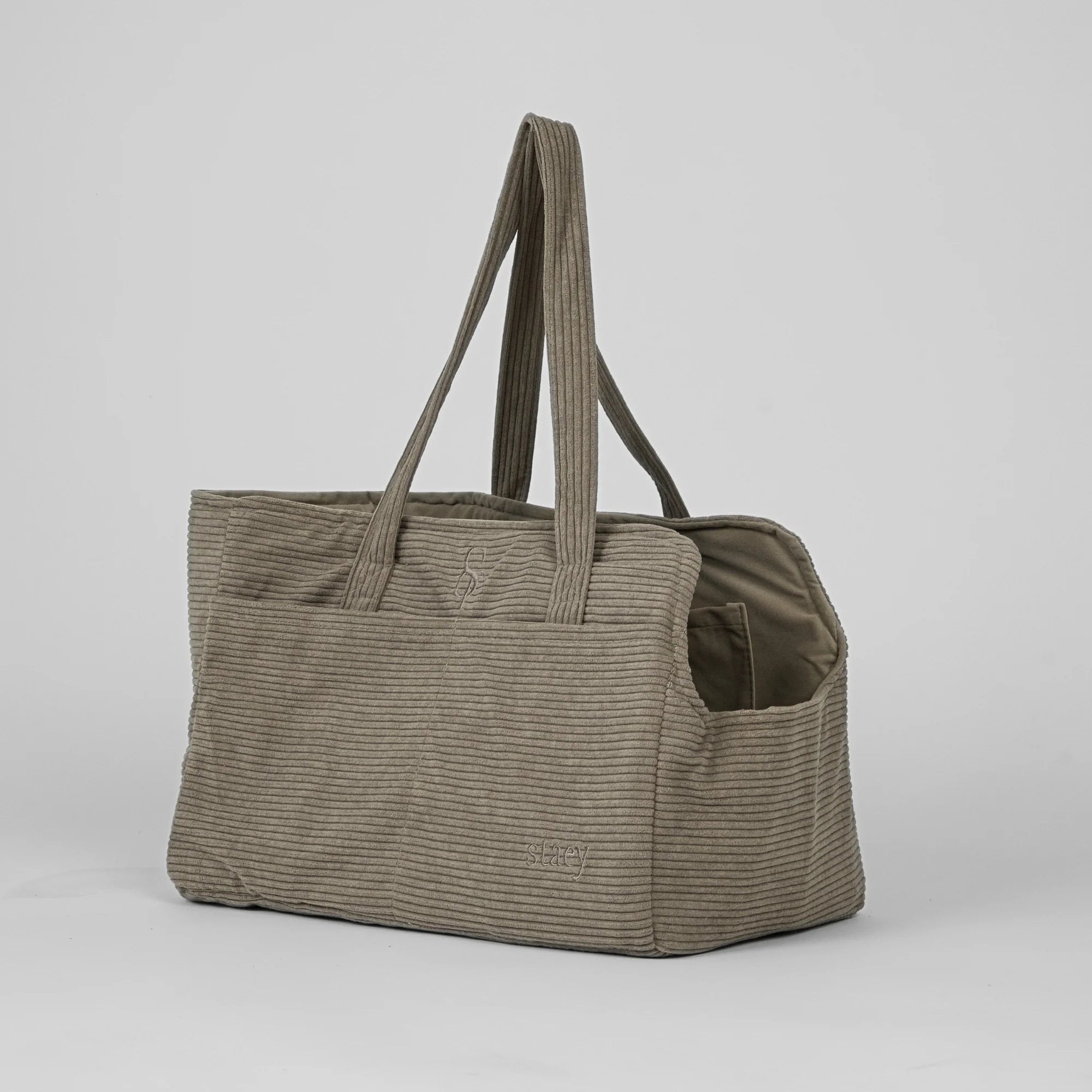 Staey-Hundetragetasche-Vilda-Cord-Taupe