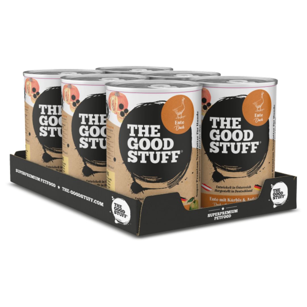 The-Goodstuff-Nassfutter-Feuchtfutter-Ente-Kürbis-Apfel-Adult-6er