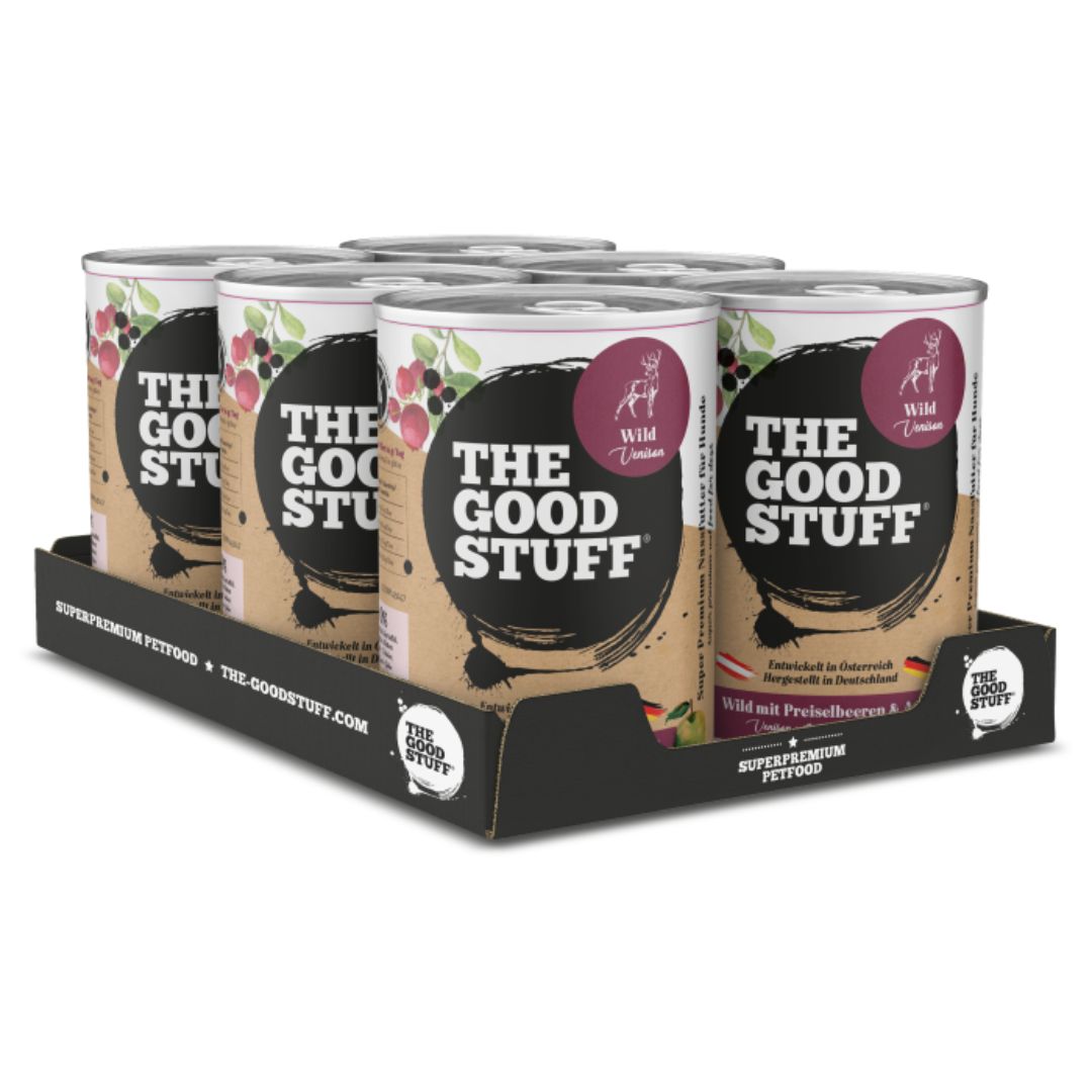 The-Goodstuff-Nassfutter-Feuchtfutter-Wild-Preiselbeere-Apfel-Adult-6er