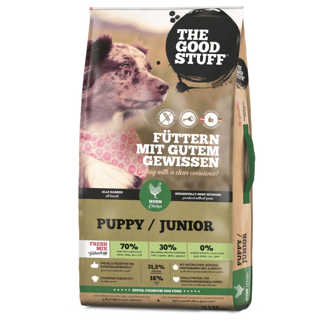 The-Goodstuff-Trockenfutter-Huhn-Puppy-Junior-12,5kg