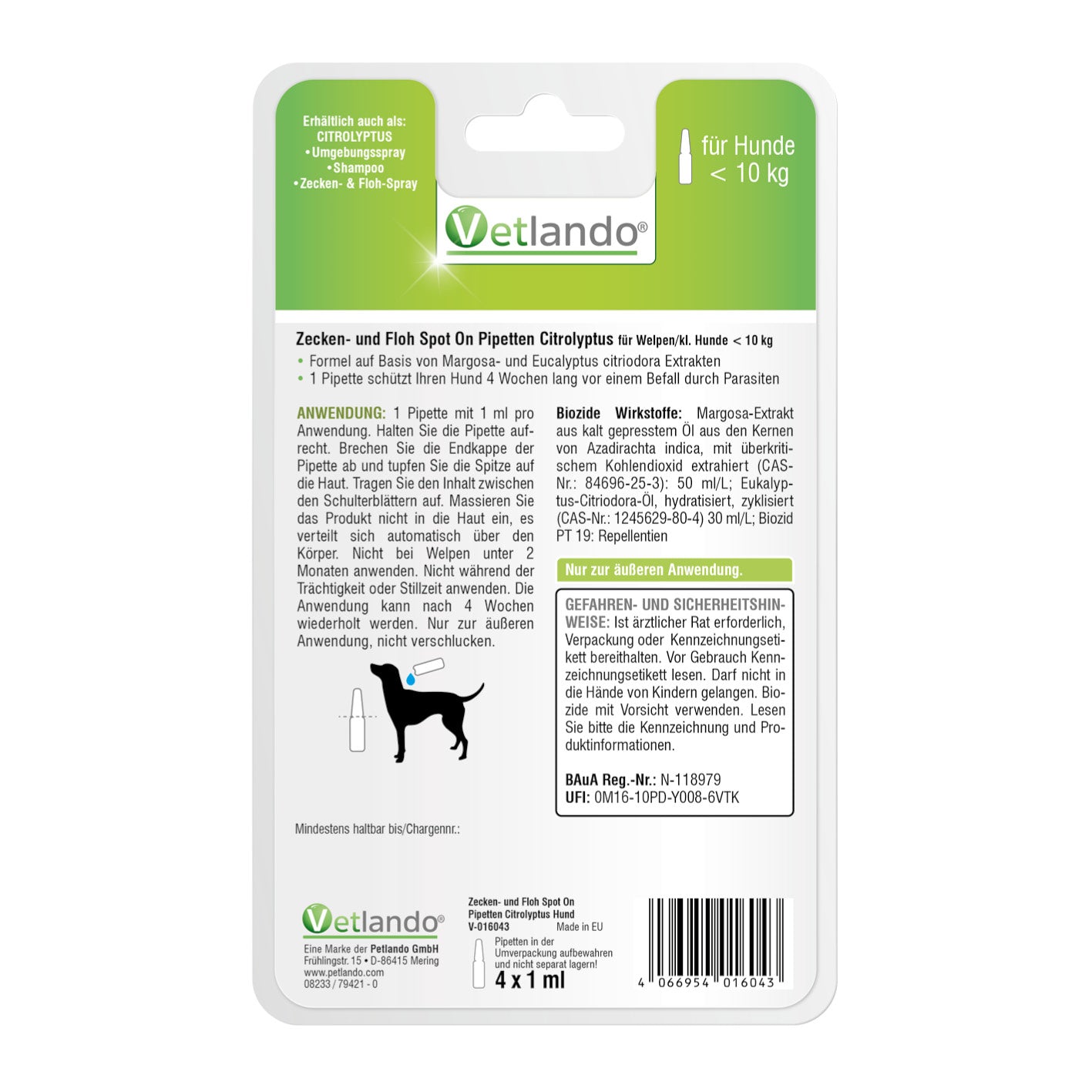 Vetlando-Citrolyptus-Zecken-Floh-Spot-On-Pipetten-Hund-10kg-2