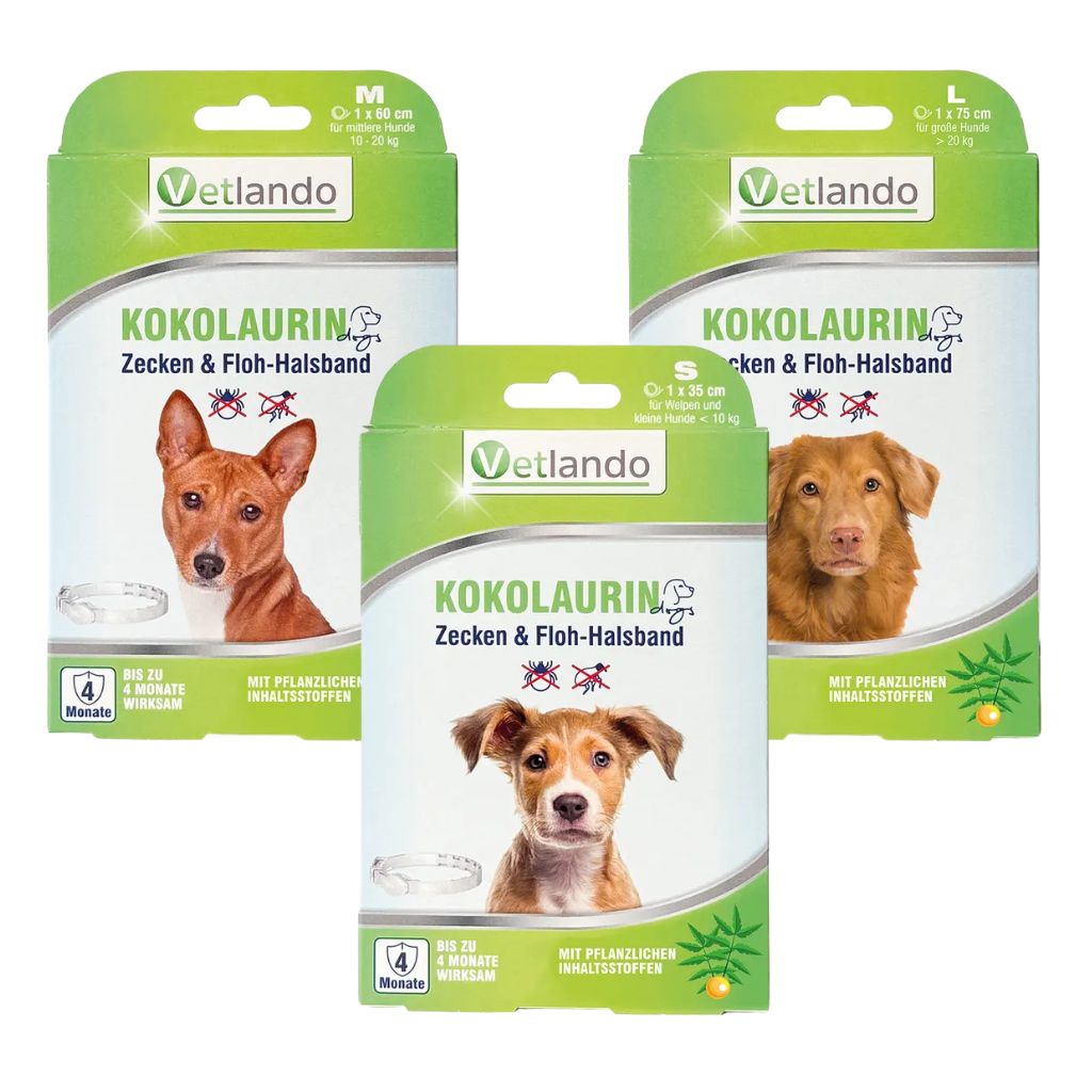 Vetlando-Kokolaurin-Zecken-Floh-Halsband-Hunde