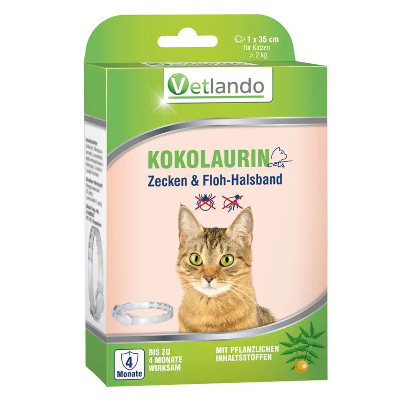 Vetlando-Kokolaurin-Zecken-Floh-Halsband-Katze
