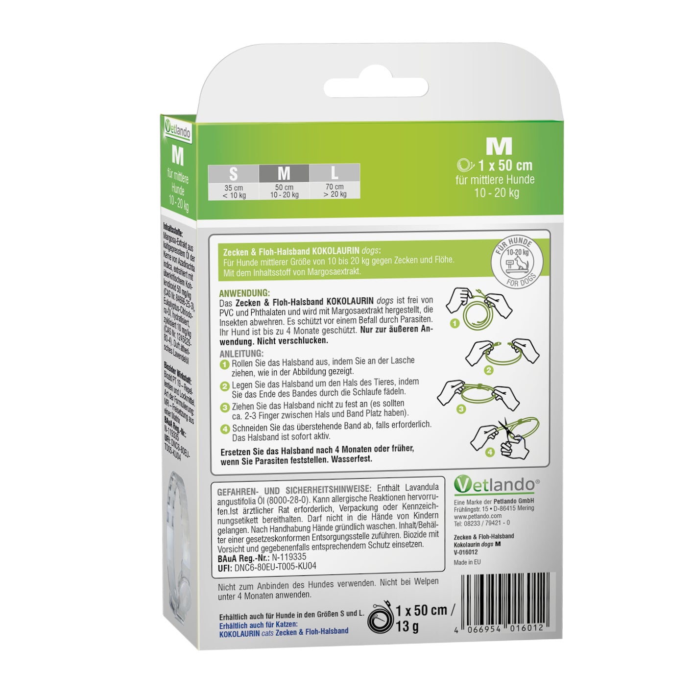 Vetlando-Zecken-Floh-Halsband-Kokolaurin-Hunde-M-2