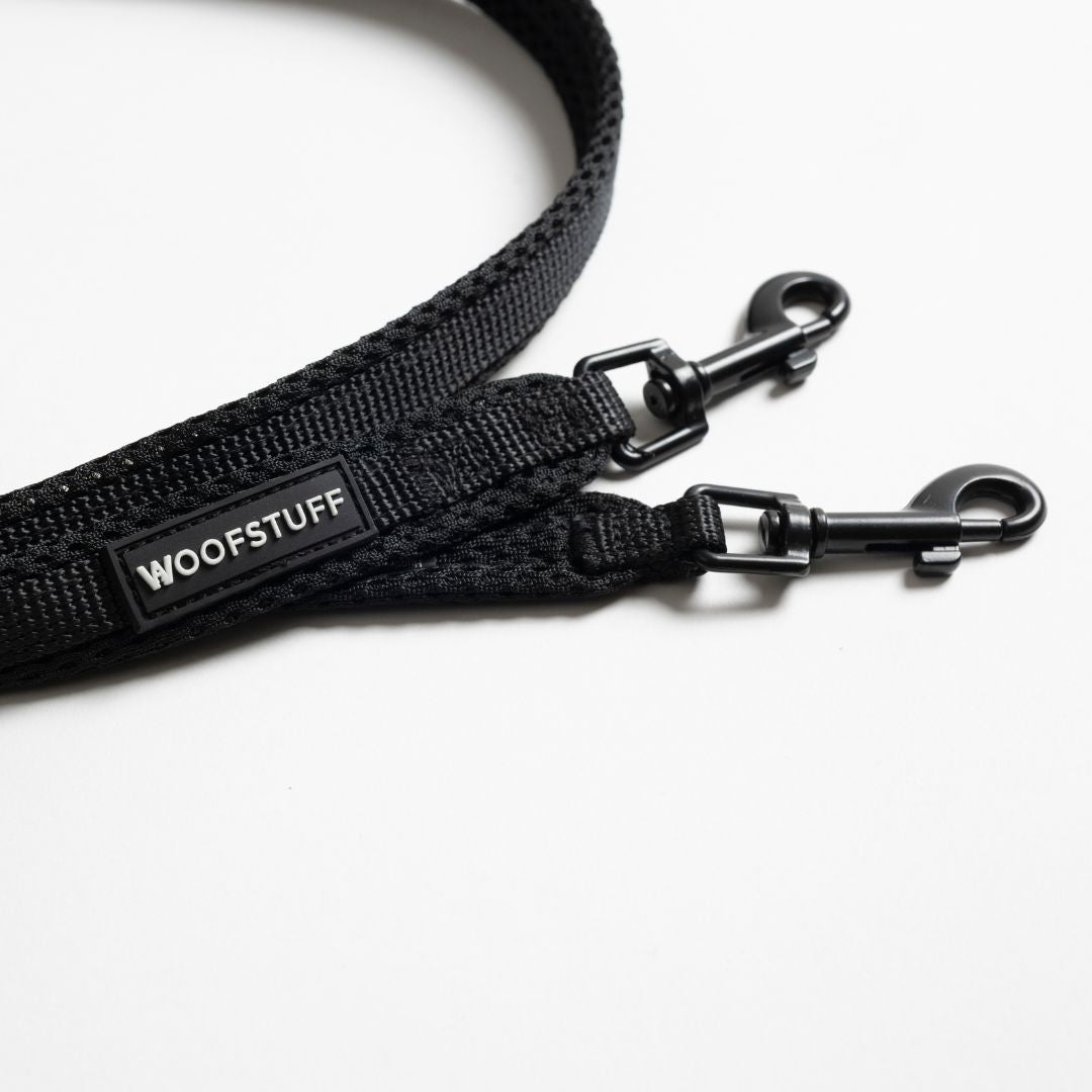 Woofstuff-Hundeleine-Nova-Schwarz-Detail