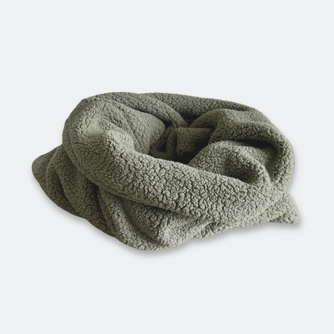 Woofstuff-Hundeschlafsack-Teddy-Soft-Olive-5